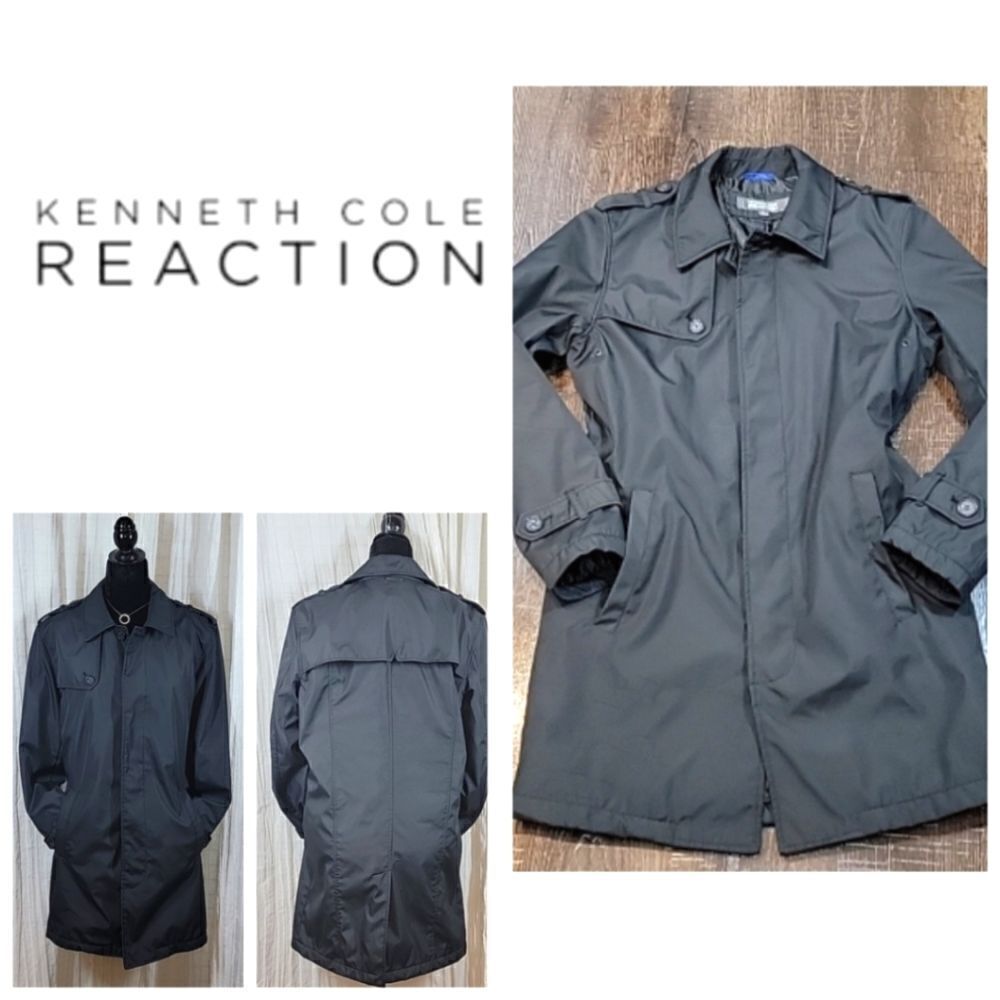 Kenneth Cole Reaction Black Water Repellant Jacket - Picture 16 of 16